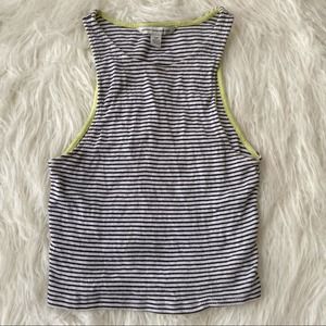 American Eagle Black & White Striped Crop Top